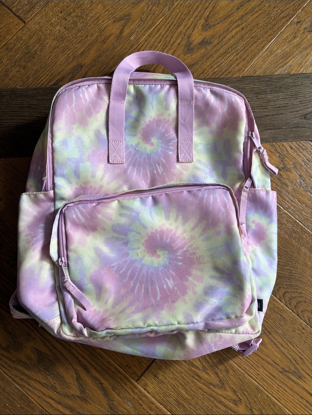 GAP Pastel Tie-Dye Backpack in Pink, Purple, Cream